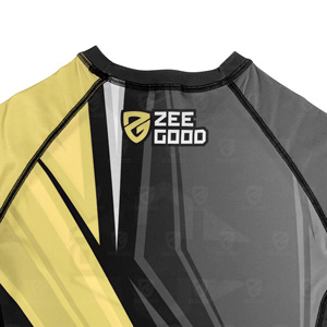 Camiseta Deportiva de Manga Corta Transpirable de Alta Calidad Personalizada con Serigrafía, 180g, Ajustada, para Hombre, de Spandex/Poliéster, para MMA - Product Image 4