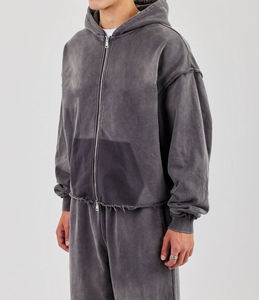 Fabricant de sweats à capuche en gros avec faible MOQ, sweats à capuche personnalisés pour hommes à épaules tombantes, sweats à capuche pour hommes pour les boutiques e-commerce - Product Image 1