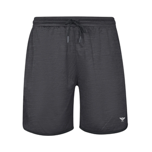 <b>Mens</b> Solid <b>Black</b> Knitted Athletic <b>Shorts</b> Casual Sports Training Gym Workout Running Mesh Pocket Drawstring Waist Quick Dry 5 XL - Product Image 1
