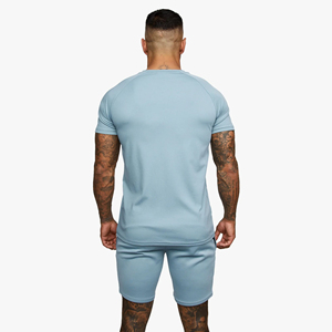 Force 2 Win OEM High Quality Men Two-Piece Twin <b>Set</b> Custom Made Quick Dry Short Sleeve Shirt Shorts Breathable Polyester/Cotton - Product Image 3