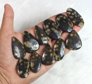 Lot de cabochons en variolite naturelle de qualité supérieure, faits à la main, en vrac, pour la fabrication de pendentifs, colliers et bracelets - Product Image 5