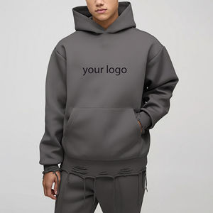 MOVETEXTILE Basics, prix de gros abordable, sweat-shirts pour hommes de grande taille, sweat-shirts à capuche tendance, logo imprimé en relief personnalisé - Product Image 1