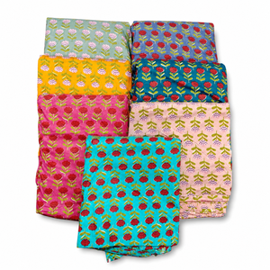 Tela de Algodón Estampada con Motivos de Colores Brillantes, Material Textil Suave para Prendas, Kurtis, Vestidos y Manualidades - Product Image 1