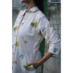 Vestido Camisero Informal Beachwalk para Mujer - Product Image 3