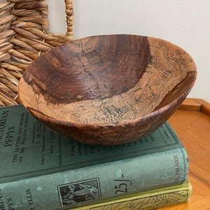 Bols en bois sculptés à la main pour salade, taille personnalisée, motif floral - Product Image 5