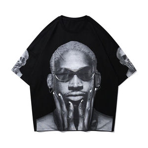 T-shirt décontracté vintage pour femme, imprimé DTF de haute qualité, 100% coton, séchage rapide, respirant, streetwear d'été, prix de gros - Product Image 1
