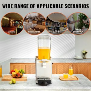 Dispenser di Succhi Commerciale 325W in Acciaio Inox 304, Capacità 20.4 Qt (18L), Macchina per Tè Freddo a Serbatoio Singolo, Dispenser Commerciale 41 - Product Image 6