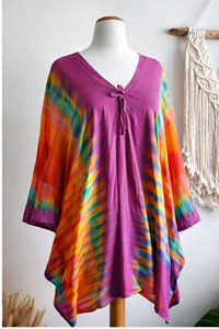 Attractive Simple Ladies <b>Summer</b> Casual Bohemia Handmade Woven Eco-Friendly Breathable Washable Tie Dye Natural Waist Beach Wear - Product Image 5