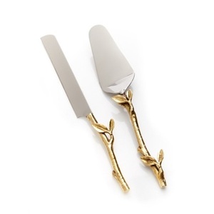 Elegante Juego de Servidor de Pastel de Acero Inoxidable de Diseño Moderno para Bodas y Fiestas con Empaque de Caja Personalizada - Product Image 1