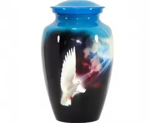 Urna Conmemorativa Azul Pequeña para Cenizas Humanas - Urna de Cremación para Mamá, Papá y Seres Queridos (Hombres/Mujeres) - Product Image 4