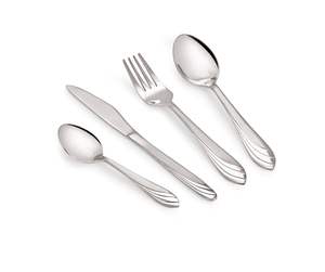 ชุดช้อนส้อมสแตนเลสคลาสสิก 4 ชิ้น ขัดเงาโครเมียม ปลอดภัยต่ออาหาร เป็นมิตรกับสิ่งแวดล้อม ดีไซน์ตามหลักสรีรศาสตร์ - Product Image 3