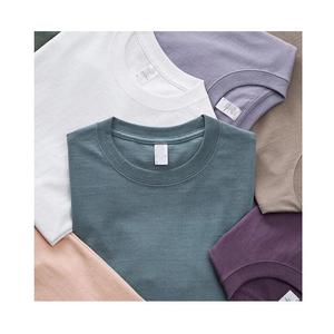 T-shirt en coton personnalisé pour homme, manches courtes, col rond, décontracté, uni, 180/240/280 g/m², coupe classique, couleur unie - Product Image 6