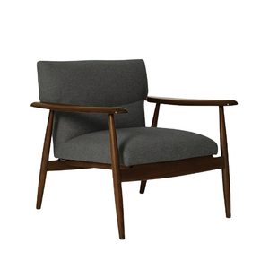 Fauteuil individuel en teck avec assise en mousse souple et résistante, idéal pour un salon élégant et durable. - Product Image 6