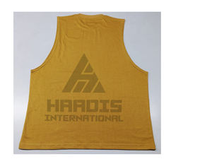 Vente en gros à prix avantageux, personnalisez votre propre logo, débardeur pour homme en coton et polyester, couleur unie, vêtements de sport pour homme - Product Image 2