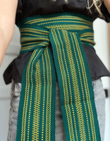 Ceinture Krayka Hutsul ukrainienne tissée à la main en laine, largeur personnalisée, style traditionnel folklorique slavique, cadeaux Kushak