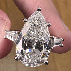 แหวนเพชรทรงรี 11 กะรัต เพชรเลี้ยงในห้องปฏิบัติการ ชุบทอง 14K แหวนหมั้นและแต่งงานสุดหรู รับรองโดย IGI สำหรับเธอ - Product Image 6
