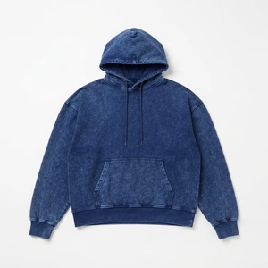 <b>Men's</b> Oversized Washed <b>Pink</b> Hoodie Casual Pullover <b>Sweatshirt</b> with Front Pocket - Product Image 4