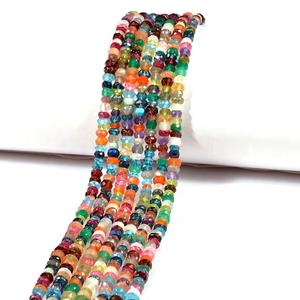 Mix Disco Faceted Rondelle <b>Beads</b> Natural Semiprecious <b>Stone</b> <b>Beads</b> for Jewelry Making - Product Image 1