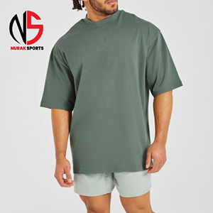 Camisetas Oversize de Algodón 100% para Hombre Estilo Hip Hop - Camisetas Casuales de Alta Calidad con Estampado a Cuadros de Corte Holgado Largo para 2026 - Product Image 1