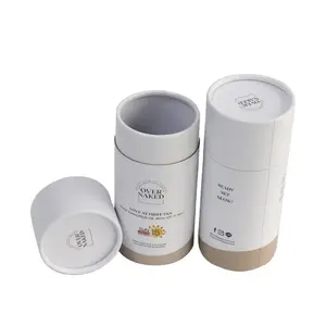 Kraft Cardboard Candle Paper Tube Packaging Cosmetic Perfume Paper Lip Balm Tube - Free Sample And Custom Logo