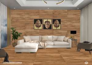 กระเบื้องพอร์ซเลนเคลือบด้านคุณภาพส่งออก ลายไม้ธรรมชาติ ขนาด 600x1200 มม. สำหรับปูพื้นภายใน - Product Image 4