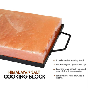 แผ่น/อิฐ/แผ่นรองเกลือหิมาลัยสีชมพูธรรมชาติ  เป็นมิตรกับสิ่งแวดล้อม ทำด้วยมือ ขนาดสั่งทำได้ งานฝีมือ ถาดเหล็กสำหรับบาร์บีคิว ให้สัมผัสที่แท้จริง - Product Image 2