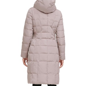 Chaquetas largas acolchadas de manga larga de Color sólido para mujer, nueva Chaqueta larga acolchada de temporada de invierno a la moda, chaqueta larga con logotipo personalizado 2026 - Product Image 6