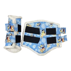 Ensemble de tapis de selle pour cheval personnalisé de haute qualité, respirant, avec bonnet anti-mouches et bandages de jambe, équipement de sport équestre d'extérieur - Product Image 4