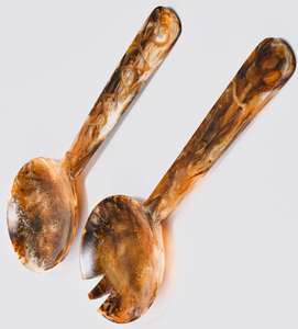 Nueva Llegada de Cucharas y Tenedores para Servir Ensaladas de Resina con Diseño Real, Aptos para Alimentos, para Compradores Mayoristas - Product Image 4