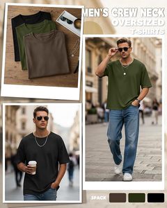 เสื้อยืดโอเวอร์ไซส์ผ้าฝ้ายแท้ 100% น้ำหนัก 220 กรัม พิมพ์ลายตามสั่งที่ไหล่ สไตล์ฮิปฮอป ไซส์ใหญ่พิเศษ ผ้าฝ้ายแท้ 100% ทรงบ็อกซี่ สำหรับผู้ชาย - Product Image 2