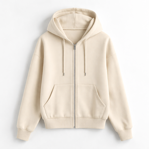 Sudadera con capucha y cremallera completa personalizada al por mayor para mujer, 100% algodón - Proveedor OEM y fabricante directo de fábrica - Product Image 5
