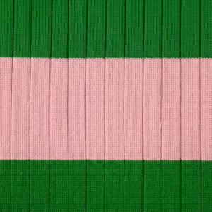 <b>Custom</b> Sorority Sweater Green Pink Turtleneck Sweater Front Embroidered Logo Striped Women's Greek Apparel Knit cardigan - Product Image 4