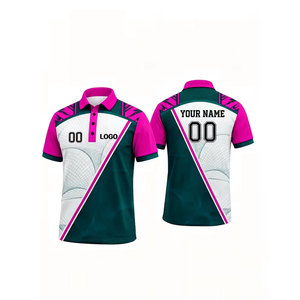 Chemise POLO personnalisée pour homme avec logo/nom/numéro - Jersey respirant à séchage rapide avec col en maille pour le cricket et le football - Product Image 5
