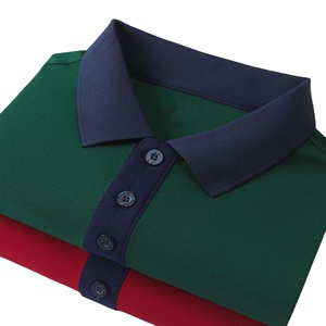 Logotipo personalizado de alta calidad para polos, venta al por mayor, Jersey de algodón 100%, camisetas de golf lisas con bordado de algodón de seda transpirable - Product Image 6