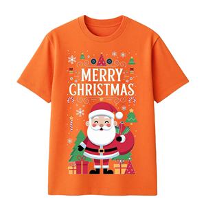 Camiseta FMF Naranja Estampada Regular, 95% Algodón, 5% Elastano, Tejido Transpirable, Ecológica, Informal/Streetwear/Ropa de Playa - Product Image 1