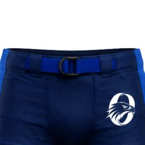 Blue American Football Shorts Padded <b>Athletic</b> Uniform Lightweight Durable Team Sportswear for Football Game or Training - Product Image 3