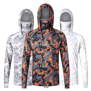 Camisa de Pesca con Capucha y Manga Larga para Hombre, Camuflaje, Protección Solar UPF 50, Secado Rápido, Poliéster, para Actividades al Aire Libre - Product Image 1