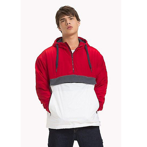 Wholesale 2026 Men's Sport Golf Jacket Stripe Windbreaker with Zipper and Hood Patchwork Pattern <b>Clothes</b> - Product Image 3