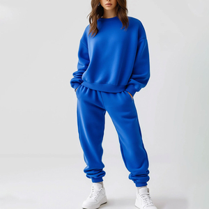 Women Tracksuit Set Warm Fleece Sweatsuit <b>Hoodie</b> And Joggers Comfortable Gym <b>Workout</b> Casual Sportswear Outfit - Product Image 2