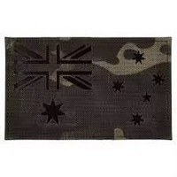 Patch de drapeau IR découpé au laser, personnalisé, en tissu réfléchissant noir, excellente qualité, bordure découpée à chaud ou au laser pour vêtements et chapeaux 2025