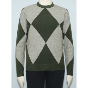 Suéter de Punto Jacquard Personalizado para Hombre, Servicio OEM ODM, Algodón Suave, Transpirable, de Secado Rápido, Venta al Por Mayor, Marca Privada - Product Image 4