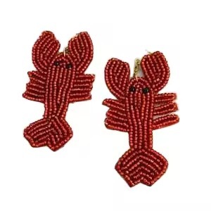 CRYSTAL CRAFT Custom Logo Embroiderycrafts Handcrafted Seed Beads Festive Christmas Design Drop Earrings Fashionable Accessory - Product Image 3