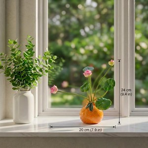 Modern <b>Ceramic</b> <b>Vase</b> With Crackled Glaze Tabletop Decor Exquisite Design 8-16 Inches Width 8-12in - Product Image 2