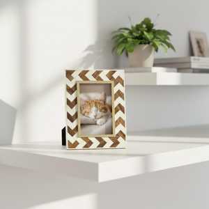 Natural <b>Rustic</b> Handmade Eco-Friendly Wooden <b>Photo</b> Display <b>Frame</b> Tabletop Picture Holder for Home Decoration - Product Image 2