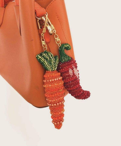 High Quality Beaded Orchid Flower <b>Keychain</b> Elegant Handmade Bag Charm Seed Beads Threadwork Beaded BY MULTI CRAFT - Product Image 4