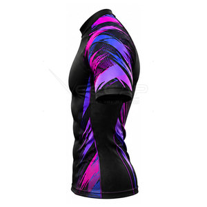 Tissu respirant en spandex et polyester, coupe classique, vêtements personnalisés, service OEM, sublimation, rashguard BJJ - Product Image 3