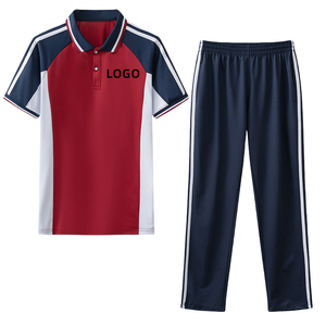 Ensemble de survêtement personnalisable en polyester pour écoliers et écolières, avec logo sur mesure, personnalisation complète, 100 ensembles disponibles - Product Image 3
