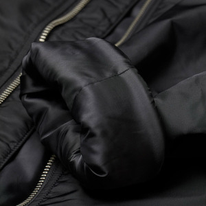 Hot Sale <b>Black</b> Bomber Jacket Cheap Price Fashion Streetwear <b>Windbreaker</b> Lightweight Custom Summer Clothes Zip Up Varsity Jacket - Product Image 4