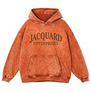 Premium Heavy Cotton Oversized Hoodie Thick Fabric Plain Blank <b>Pullover</b> <b>Men</b> Streetwear Clothing Essential - Product Image 2