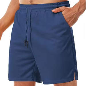 Pantalones Cortos Deportivos Azules Sólidos para Hombre, Casuales, para Gimnasio, Entrenamiento, Correr, Transpirables, de Secado Rápido, Resistentes al Viento - Product Image 1